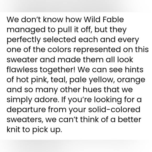 Wild fable multicolor space dye cropped oversized turtleneck pullover sweater - Picture 13 of 15